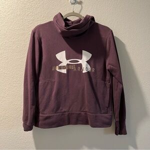 Women’s Under Armour purple cowl neck pullover sweatshirt size small S